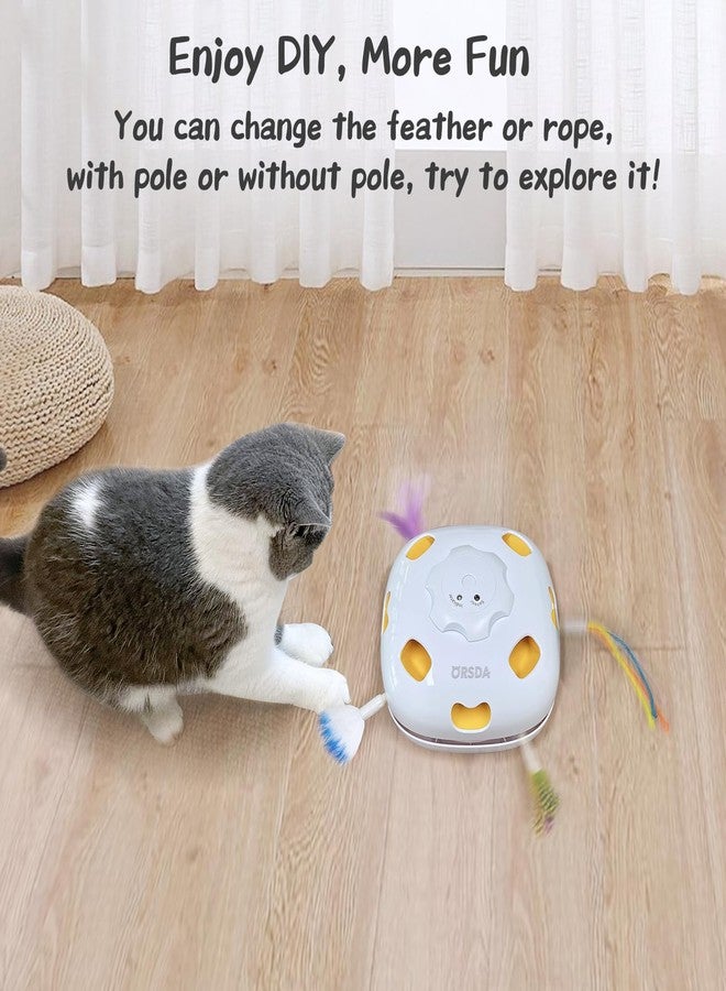 ORSDA 14PCS Cat Feather Toys Replacement Interactive Kitten Toys for Indoor Cats with Mylar Crinkle Balls Multicolor Pack for Indoor Exercise（Only Suitable for T65 & T85 4 in 1 and 5 in 1 Cat Toy - Image 3